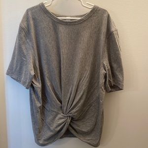 Heather gray Lululemon crescent tee size 2